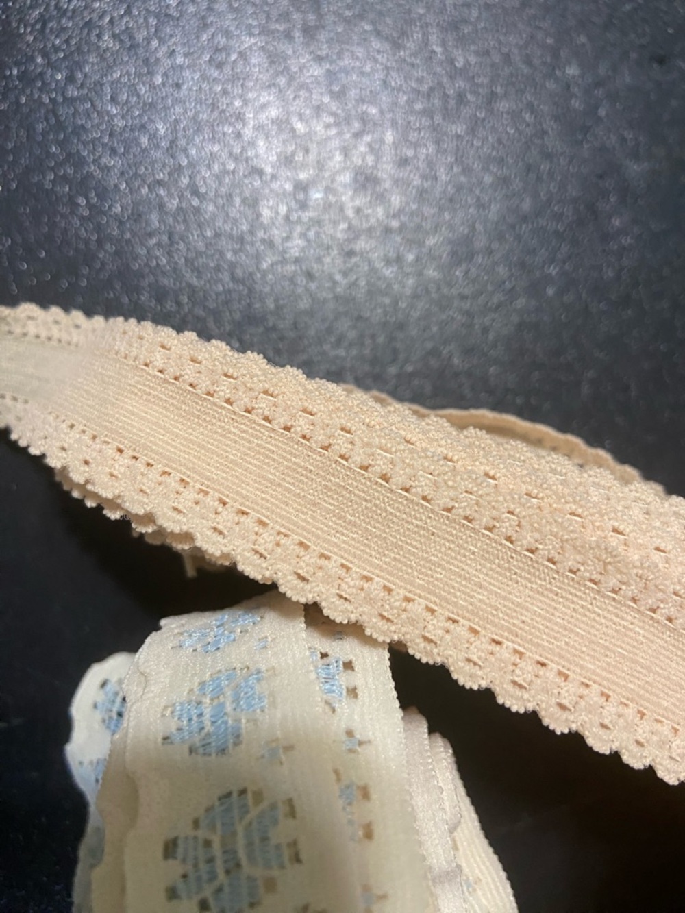 Lingerie Lacey Elastic Bundle in Pink, Beige, Cream & Pale Blue - Picture 5 of 9